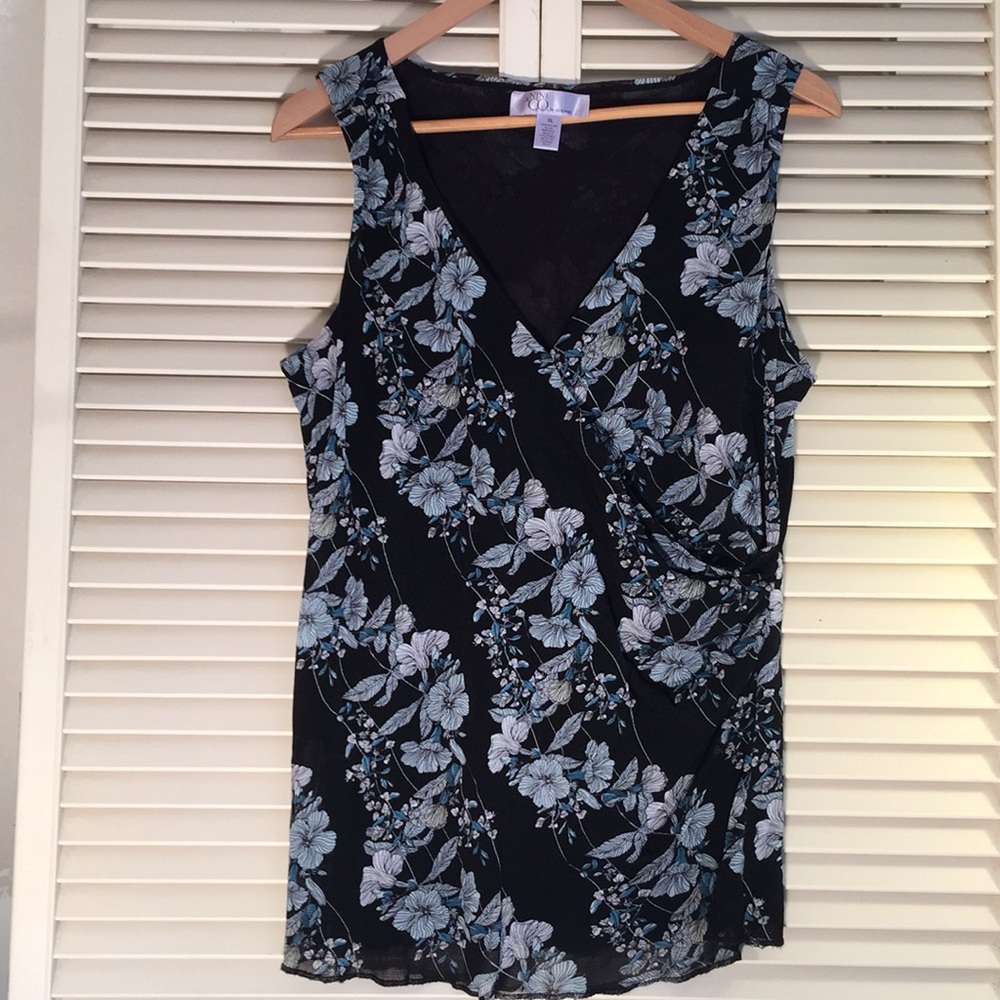 Nine & Co front wrap tank